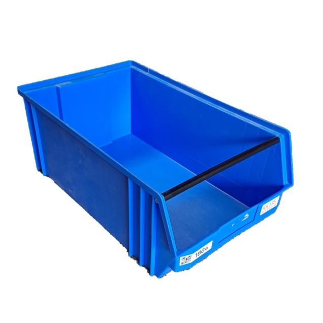 Gebruikte magazijnbak 500x310x200 mm (lxbxh) blauw