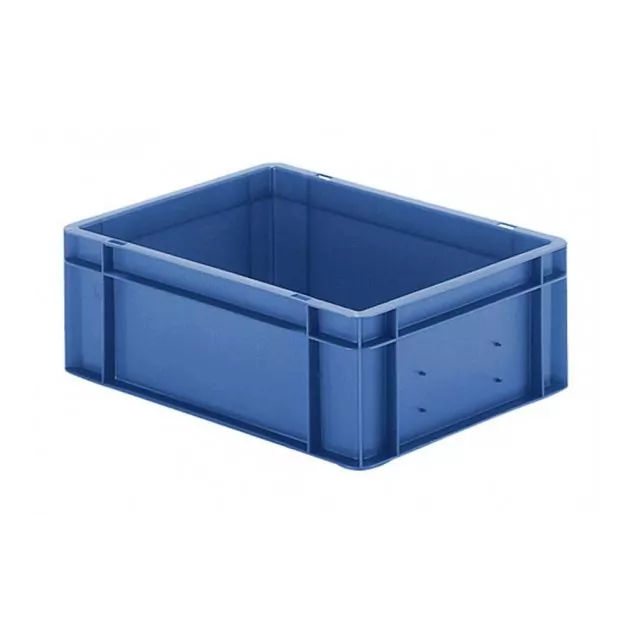 Stapelbare transportkrat TK0 400x300x145 mm (lxbxh) blauw