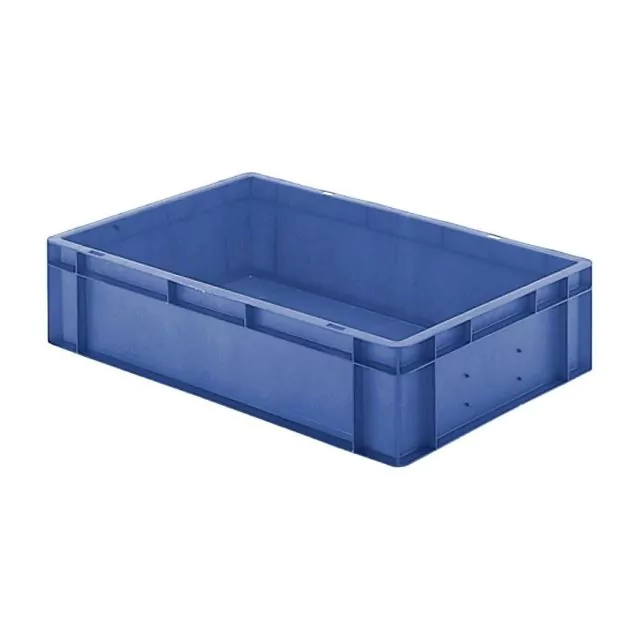 Stapelbare transportkrat TK0 600x400x145 mm (lxbxh) blauw